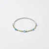 Collar Couleur Vivante – Oro blanco con aguamarina y peridoto Collar Couleur Vivante – Oro blanco con aguamarina y peridoto