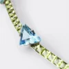 Collar Couleur Vivante – Oro blanco con aguamarina y peridoto Collar Couleur Vivante – Oro blanco con aguamarina y peridoto