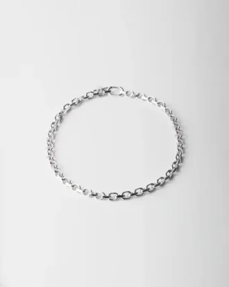 Collar de cadena de plata
