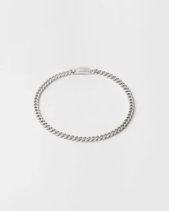 Collar de cadena de plata