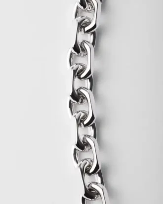 Collar de cadena de plata
