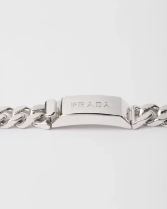 Collar de cadena de plata