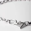 Collar de cadena de plata Collar de cadena de plata