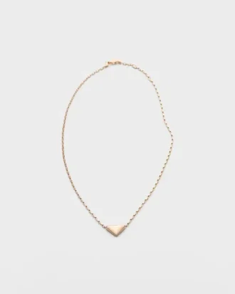 Collar Eternal Gold en oro rosa con colgante Nano Triangle Collar Eternal Gold en oro rosa con colgante Nano Triangle