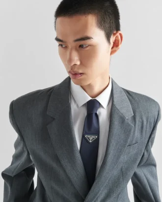 Corbata de gabardina Re-Nylon