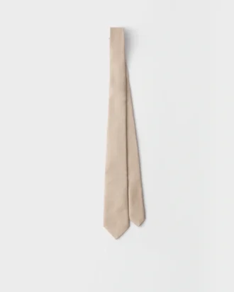 Corbata de seda y lino