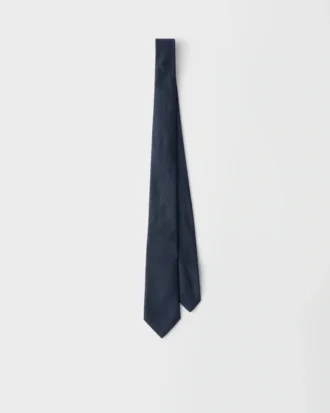 Corbata de seda y lino