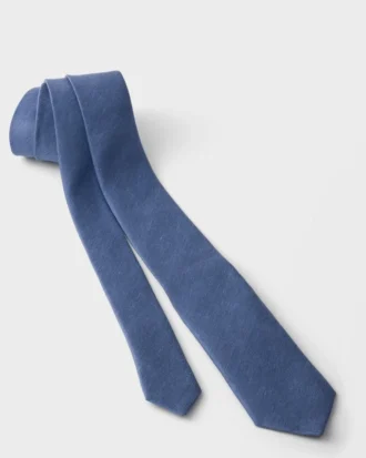 Corbata de seda y lino