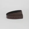 Correa de cinturón reversible de piel Saffiano