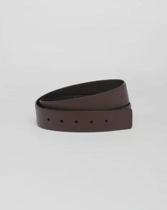 Correa de cinturón reversible de piel Saffiano