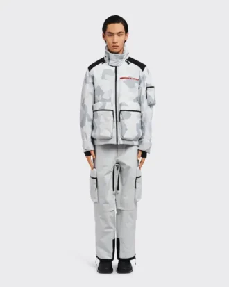 Cortavientos de esquí de tejido técnico estampado Cortavientos de esquí de tejido técnico estampado