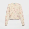 Cárdigan de lana con estampado floral Cárdigan de lana con estampado floral