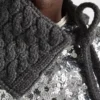 Cuello de lana de punto trenzado Cuello de lana de punto trenzado