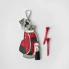 Dije para bolsa de golf de piel Saffiano Dije para bolsa de golf de piel Saffiano