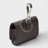 Estuche para auriculares de piel Saffiano con llavero
