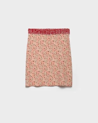 Falda de georgette con estampado floral Falda de georgette con estampado floral