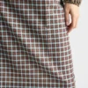 Falda de georgette elástica a cuadros Falda de georgette elástica a cuadros