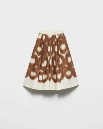 Falda de lona estampada