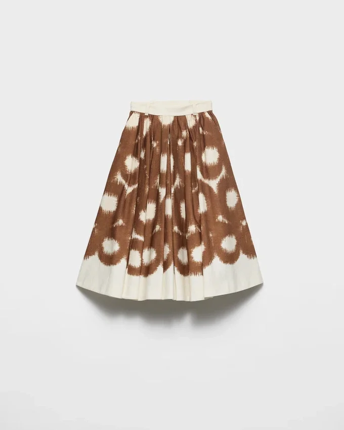 Falda de lona estampada Falda de lona estampada