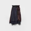 Falda de patchwork de faille Falda de patchwork de faille