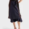 Falda de patchwork de faille Falda de patchwork de faille