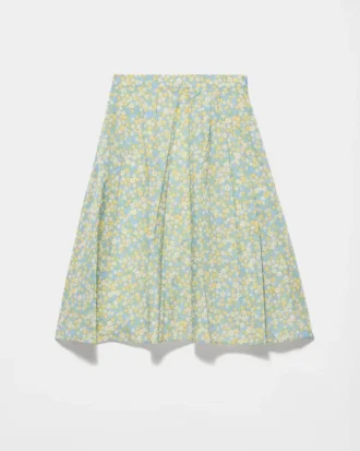 Falda de Re-Nylon con estampado floral completo Falda de Re-Nylon con estampado floral completo