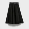 Falda midi circular de chino Falda midi circular de chino