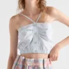 Falda midi de algodón a cuadros Falda midi de algodón a cuadros