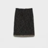 Falda midi de doble tweed Falda midi de doble tweed