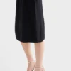 Falda midi de lana Chevron Falda midi de lana Chevron