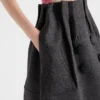 Falda midi de lana de Shetland Falda midi de lana de Shetland