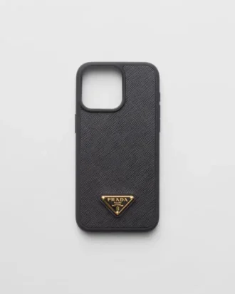 Funda de piel Saffiano para iPhone 15 Pro Max