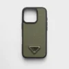 Funda de piel Saffiano para iPhone 16 Pro Funda de piel Saffiano para iPhone 16 Pro