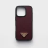 Funda de piel Saffiano para iPhone 16 Pro Funda de piel Saffiano para iPhone 16 Pro