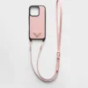 Funda de piel Saffiano para iPhone 16 Pro Funda de piel Saffiano para iPhone 16 Pro