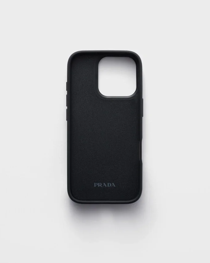 Funda de piel Saffiano para iPhone 16 Pro Funda de piel Saffiano para iPhone 16 Pro