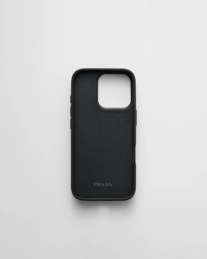 Funda de piel Saffiano para iPhone 16 Pro Funda de piel Saffiano para iPhone 16 Pro
