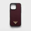 Funda de piel Saffiano para iPhone 16 Pro Max Funda de piel Saffiano para iPhone 16 Pro Max