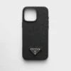 Funda de piel Saffiano para iPhone 16 Pro Max Funda de piel Saffiano para iPhone 16 Pro Max