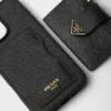 Funda de piel Saffiano para iPhone 16 Pro Max Funda de piel Saffiano para iPhone 16 Pro Max