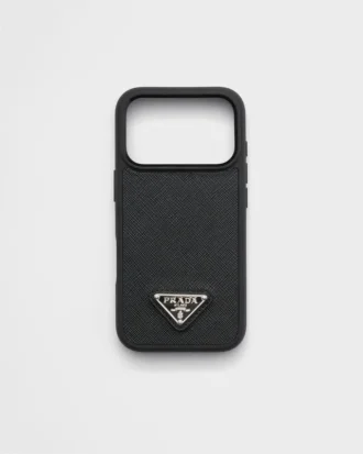 Funda de piel Saffiano para iPhone 17 Pro