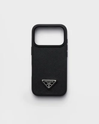 Funda de piel Saffiano para iPhone 17 Pro