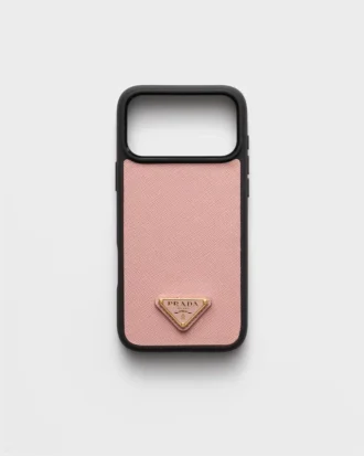 Funda de piel Saffiano para iPhone 17 Pro