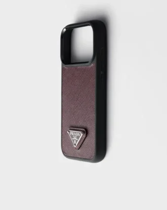 Funda de piel Saffiano para iPhone 17 Pro