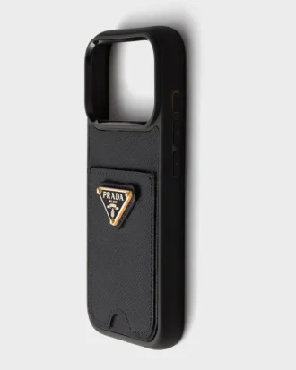 Funda de piel Saffiano para iPhone 17 Pro