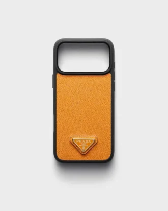 Funda de piel Saffiano para iPhone 17 Pro Max