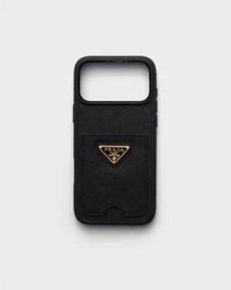 Funda de piel Saffiano para iPhone 17 Pro Max