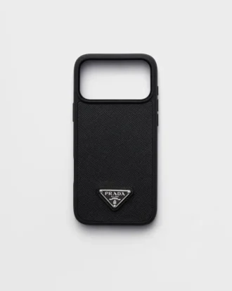 Funda de piel Saffiano para iPhone 17 Pro Max