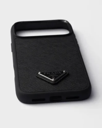 Funda de piel Saffiano para iPhone 17 Pro Max