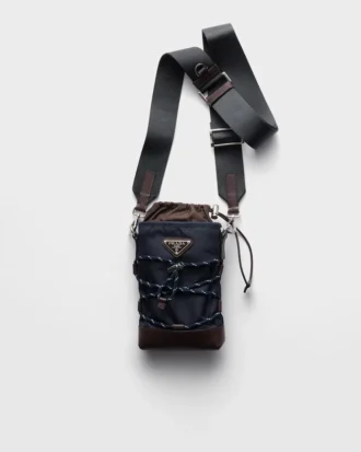 Funda para smartphone Prada Speedrock de Re-Nylon y piel